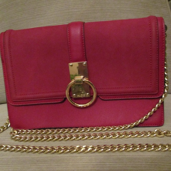 NWOT Burgundy Adolfo Handbag Chain Shoulder Strap - Picture 5 of 8